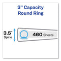 Avery Economy Non-View Binder with Round Rings, 3 Rings, 3" Capacity, 11 x 8.5, Blue, (3601)