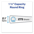Avery Economy Non-View Binder with Round Rings, 3 Rings, 1.5" Capacity, 11 x 8.5, Black, (4401)