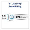 Avery Economy Non-View Binder with Round Rings, 3 Rings, 2" Capacity, 11 x 8.5, Black, (3501)