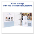 Avery Economy View Binder with Round Rings , 3 Rings, 0.5" Capacity, 11 x 8.5, White, (5706)