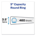 Avery Economy View Binder with Round Rings , 3 Rings, 3" Capacity, 11 x 8.5, Black, (5740)