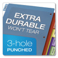 Cardinal Poly Index Dividers, 8-Tab, 11 x 8.5, Assorted, 4 Sets