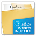 Cardinal Poly Ring Binder Pockets, 8.5 x 11, Letter, Assorted Colors, 5/Pack