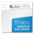 Cardinal Poly Ring Binder Pockets, 8.5 x 11, Clear, 5/Pack