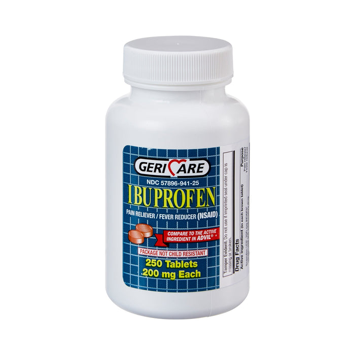 Geri Care Ibuprofen 200 Mg Pain Relief fever Reducer 200 Tablets & Sealed by Pasteur Pharmacy
