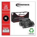 Innovera Remanufactured Black Extended-Yield Toner, Replacement for 90X (CE390XJ), 40,000 Page-Yield