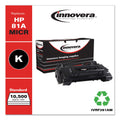 Innovera Remanufactured Black MICR Toner, Replacement for 81AM (CF281AM), 10,500 Page-Yield