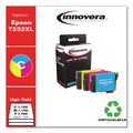Innovera Remanufactured Cyan/Magenta/Yellow High-Yield Ink, Replacement for T252XL (T252XL220/320/420) 1,100 Page-Yield