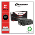 Innovera Remanufactured Black High-Yield MICR Toner, Replacement for 42XM (Q5942XM), 20,000 Page-Yield