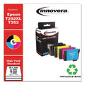 Innovera Remanufactured Black/Cyan/Magenta/Yellow Ink, Replacement for T252XL/T252 (T252XL-BCS), 1,100/300 Page-Yield