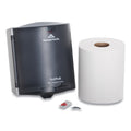 Georgia Pacific SofPull Center Pull Hand Towel Dispenser, Includes Roll of 320 Centerpull Towels, 9.56 x 9.38 x 12.06, Gray