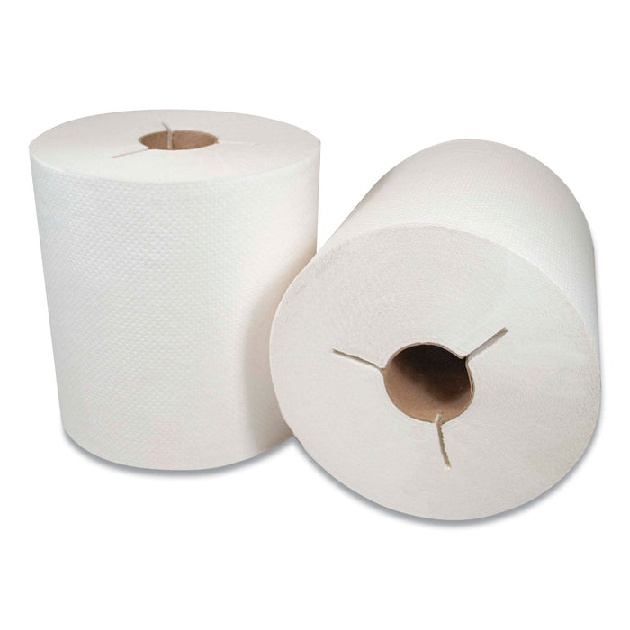 Morcon Tissue Morsoft Controlled Towels, Y-Notch, 8" x 800 ft, White, 6/Carton