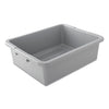 Rubbermaid Bus/Utility Box, 17.3" x 7" x 21.5", Gray