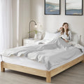 Serta Fleece to Sherpa Heated Blanket in Light Grey Finish by Vanessa Jane