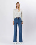 Elle Tummy Control 90's High Rise Wide Leg Jean by Boutique 23