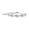 .925 Sterling Silver Miracle Set Diamond Accented Infinity Hearts 6â€-9â€ Adjustable Bolo Bracelet (H-I Color, I2-I3 Clarity) by Bids.com