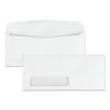 Quality Park Park Ridge Embossed Executive Envelope, Address Window, #10, Commercial Flap, Gummed Closure, 4.13 x 9.5, White, 500/Box