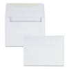 Quality Park Greeting Card/Invitation Envelope, A-2, Square Flap, Gummed Closure, 4.38 x 5.75, White, 500/Box