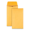 Quality Park Kraft Coin and Small Parts Envelope, #6, Square Flap, Gummed Closure, 3.38 x 6, Brown Kraft, 500/Box