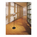 Durable Sherpa Infobase Sign Stand, Acrylic/Metal, 40" to 60" High, Gray