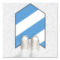 Tabbies BeSafe Messaging Education Floor Arrows and Wall Sign, Follow The Arrows For Your Safety, 12x18, White/Blue, 6 Arrows, 1 Sign