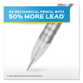 Paper Mate Write Bros Mechanical Pencil, 0.5 mm, HB (#2), Black Lead, Silver Barrel with Assorted Clip Colors, 24/Pack