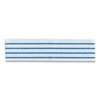 Rubbermaid Disposable Microfiber Pad, 4.75 x 19, White/Blue Stripes, 50/Pack, 3 Packs/Carton