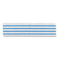 Rubbermaid Disposable Microfiber Pad, 4.75 x 19, White/Blue Stripes, 50/Pack, 3 Packs/Carton