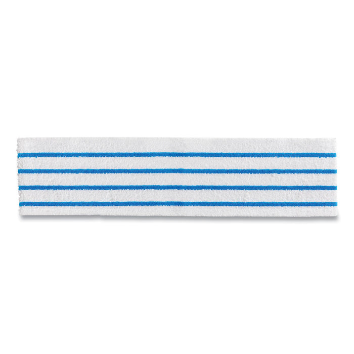 Rubbermaid Disposable Microfiber Pad, 4.75 x 19, White/Blue Stripes, 50/Pack, 3 Packs/Carton