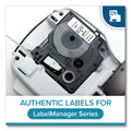 DYMO D1 High-Performance Polyester Removable Label Tape, 0.25" x 23 ft, Black on White