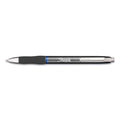 Sharpie S-Gel Premium Metal Barrel Gel Pen, Retractable, Medium 0.7 mm, Blue Ink, Gun Metal Gray Barrel, Dozen