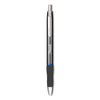 Sharpie S-Gel Premium Metal Barrel Gel Pen, Retractable, Medium 0.7 mm, Blue Ink, Gun Metal Gray Barrel, Dozen