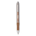 Sharpie S-Gel Premium Metal Barrel Gel Pen, Retractable, Medium 0.7 mm, Black Ink, Champagne Barrel, Dozen