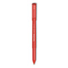 Paper Mate Write Bros. Ballpoint Pen, Stick, Bold 1.2 mm, Red Ink, Red Barrel, Dozen