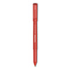 Paper Mate Write Bros. Ballpoint Pen, Stick, Fine 0.8 mm, Red Ink, Red Barrel, Dozen