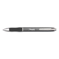 Sharpie S-Gel Premium Metal Barrel Gel Pen, Retractable, Medium 0.7 mm, Black Ink, Gun Metal Gray Barrel, Dozen