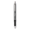 Sharpie S-Gel Premium Metal Barrel Gel Pen, Retractable, Medium 0.7 mm, Black Ink, Gun Metal Gray Barrel, Dozen
