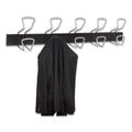 Alba Wall-Mount Coat Hooks, Metal, Silver, 22 lb, 29.92" x 2.95" x 6.45"