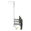Alba Over the Door Coat Hook, Metal and Plastic, 3 Pegs, Black