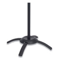 Alba CLEO Coat Stand, Stand Alone Rack, Ten Knobs, Steel/Plastic, 19.75w x 19.75d x 68.9h, Black