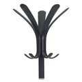 Alba CLEO Coat Stand, Stand Alone Rack, Ten Knobs, Steel/Plastic, 19.75w x 19.75d x 68.9h, Black
