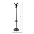 Alba Brio Coat Stand, 13.75w x 13.75d x 66.25h, Black
