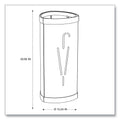 Alba Triangular Umbrella Stand, Steel/Plastic, 10.25w x 10.25d x 23.67h, Black