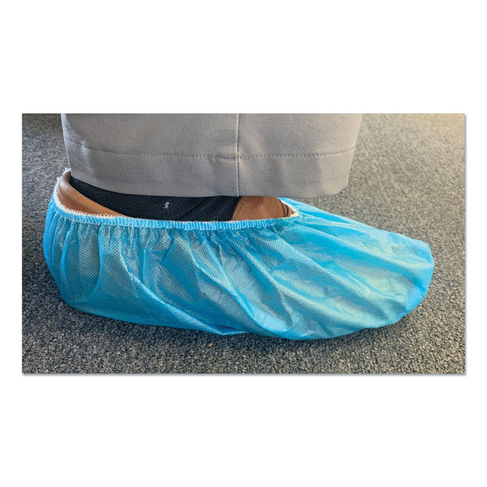 GN1 Disposable Boot and Shoe Cover, One Size Fits All, Blue, 2,000/Carton