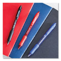 Paper Mate Profile Gel Pen, Retractable, Medium 0.7 mm, Red Ink, Translucent Red Barrel, Dozen