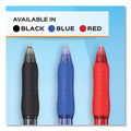 Paper Mate Profile Gel Pen, Retractable, Fine 0.5 mm, Black Ink, Translucent Black Barrel, 36/Pack