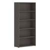 HON Mod Bookcase, Five-Shelf/4 Adjustable, 30w x 13d x 65h, Slate Teak