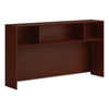 HON Mod Desk Hutch, 3 Compartments, 72w x 14d x 39.75h, Traditional Mahogany