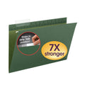 Smead TUFF Hanging Folders with Easy Slide Tab, Legal Size, 1/3-Cut Tabs, Standard Green, 20/Box
