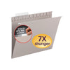 Smead TUFF Hanging Folders with Easy Slide Tab, Letter Size, 1/3-Cut Tabs, Steel Gray, 18/Box